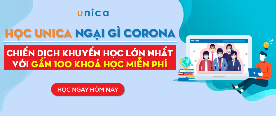 Unica tài trợ gần 100 khóa học miễn phí trong mùa dịch Covid-19  