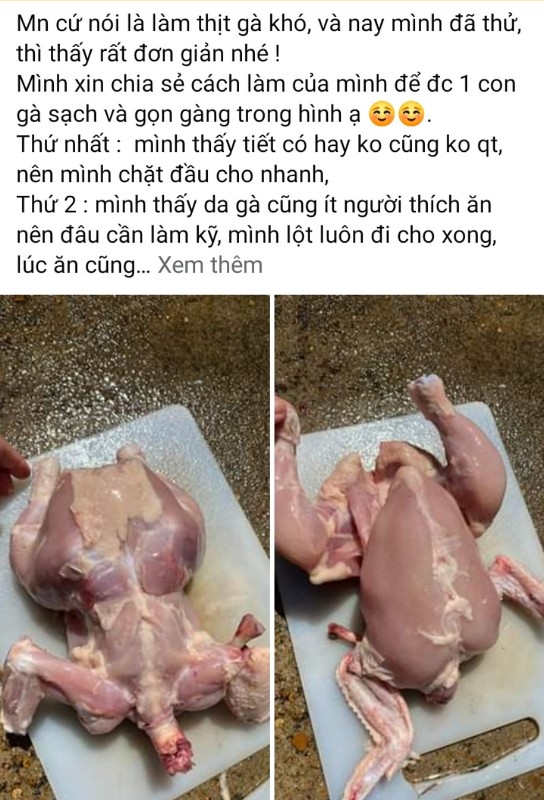 Cách làm gà cho những ai không thích ăn... da