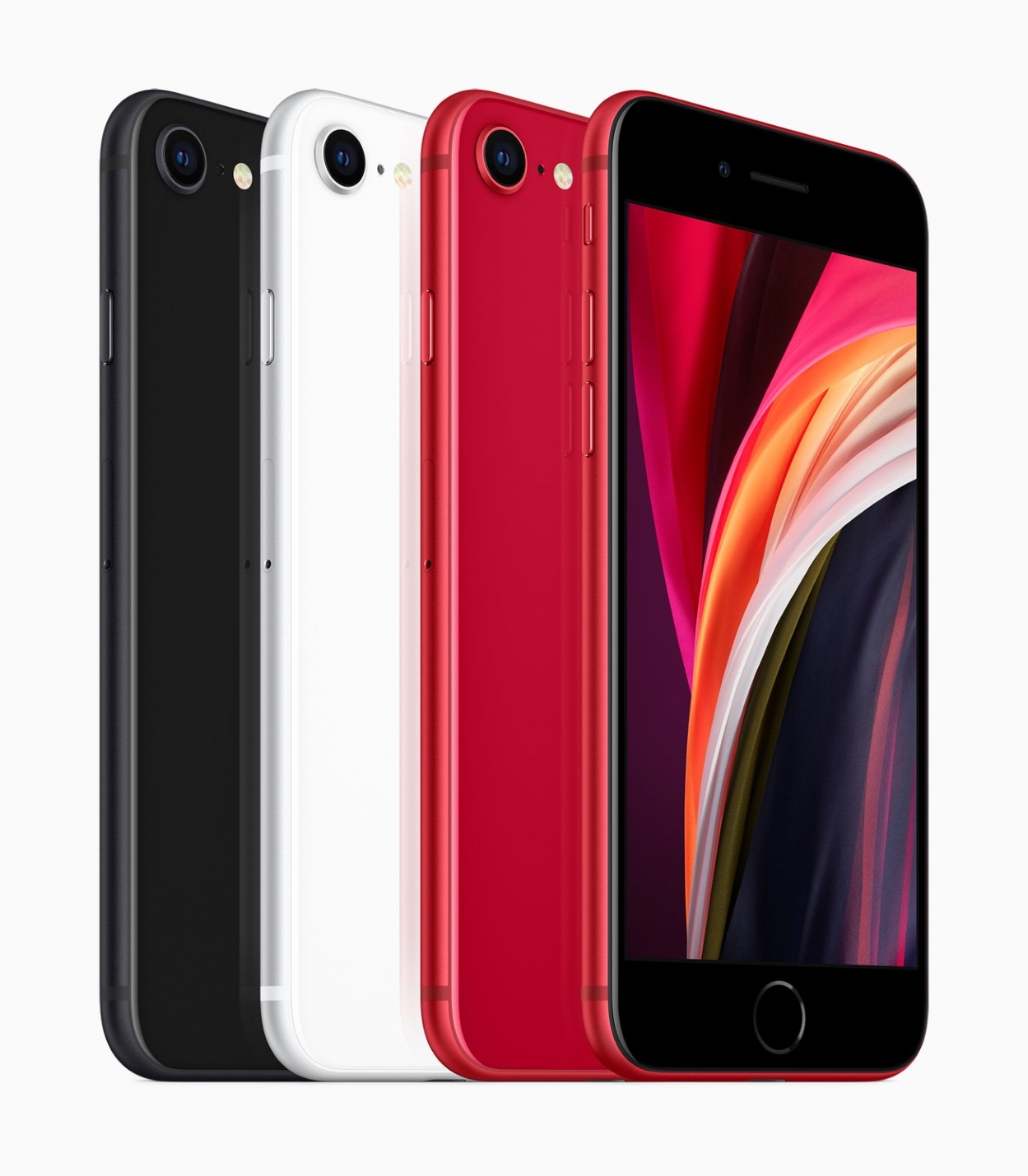 iPhone SE 2020 có 3 màu, trắng, đen và đỏ Product (RED)