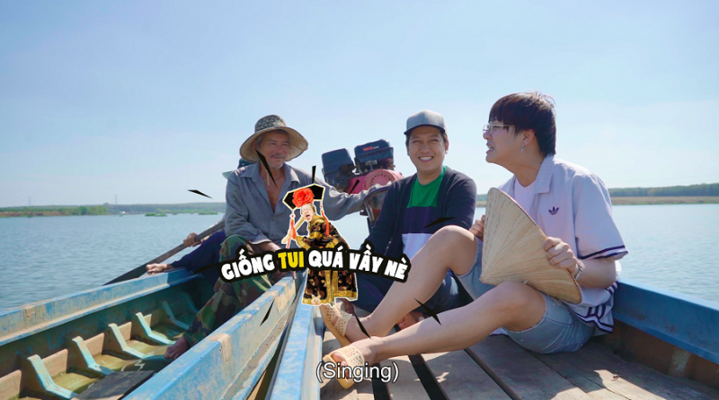 Duy Khánh “đội nắng” giả giọng nghệ sĩ Thành Lộc cực giống trên sông