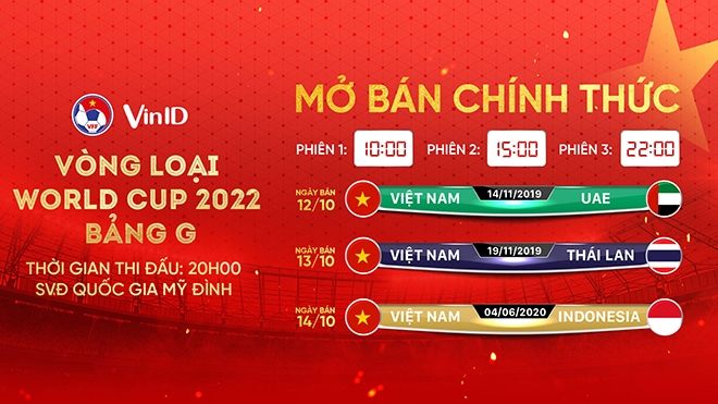 Vé trận Việt Nam - Indonesia đã hết chỉ sau 3 ngày mở bán bằng hình thức trực tuyến.