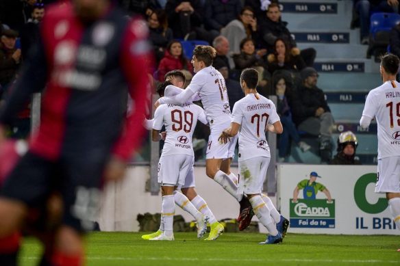 Trận đấu cuối cùng của AS Roma trước khi Serie A bị tạm hoãn là chiến thắng trước Cagliari hôm 1/3.
