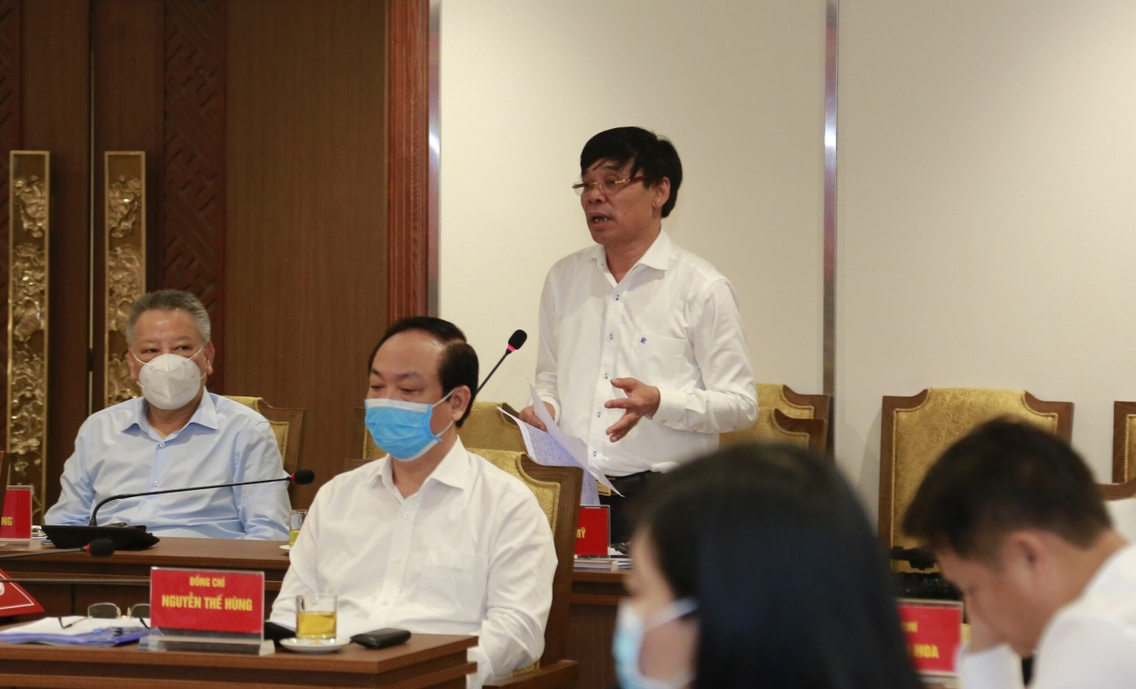 Giám đốc Sở NN&amp;PTNT Chu Phú Mỹ phát biểu tại Hội nghị