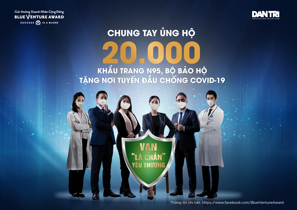 Công ty Pernod Ricard Việt Nam hợp tác với Công ty TV Hub, báo Dân Trí chính thức phát động chiến dịch “Vạn lá chắn yêu thương”