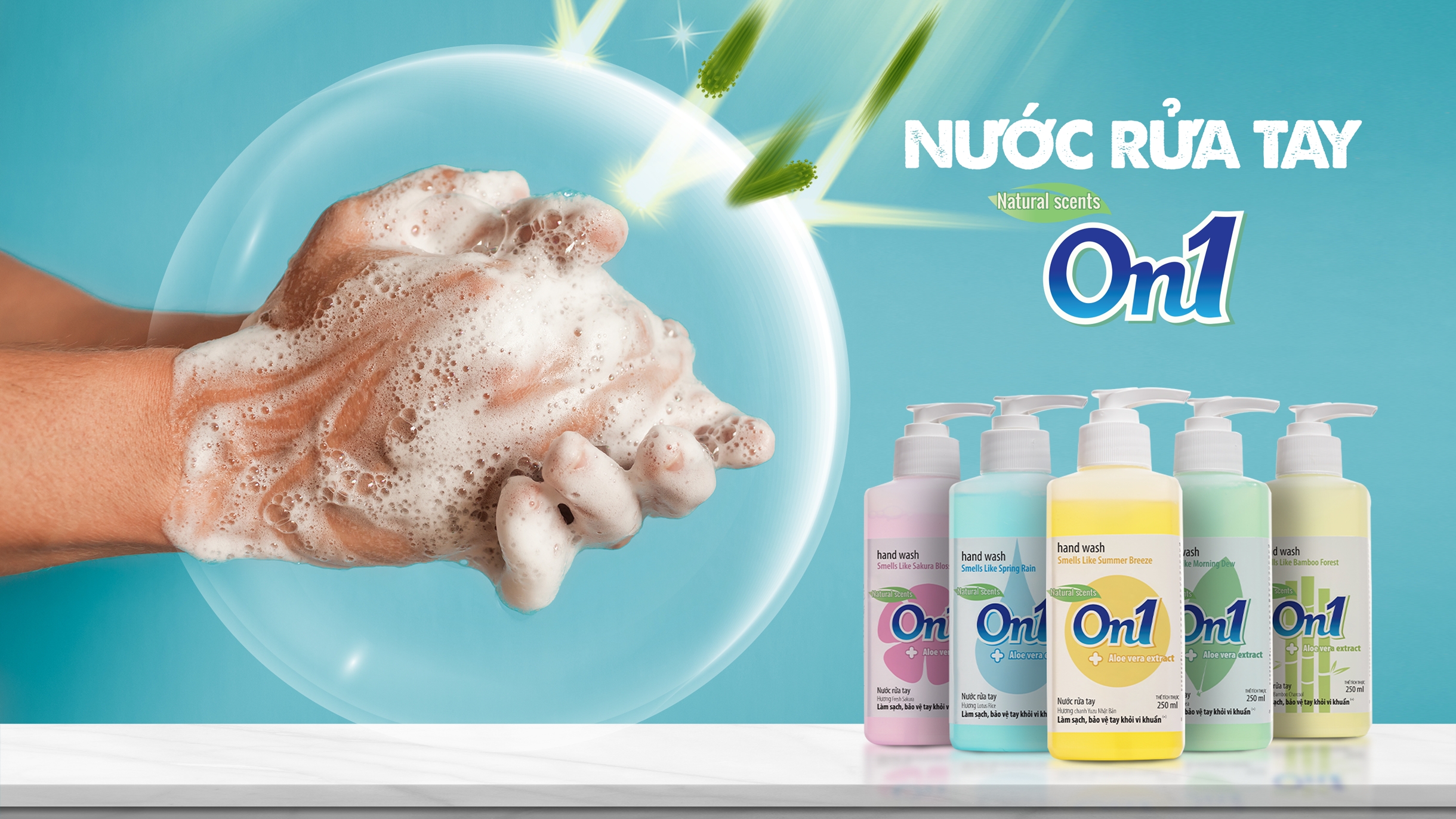 Lixco tiếp tục ra mắt sản phẩm nước rửa tay On1 ngăn ngừa vi khuẩn