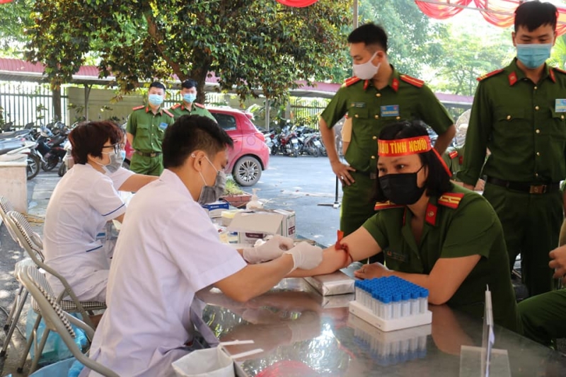 Tuổi trẻ Công an Chương Mỹ phát động phong trào hiến  máu tình nguyện