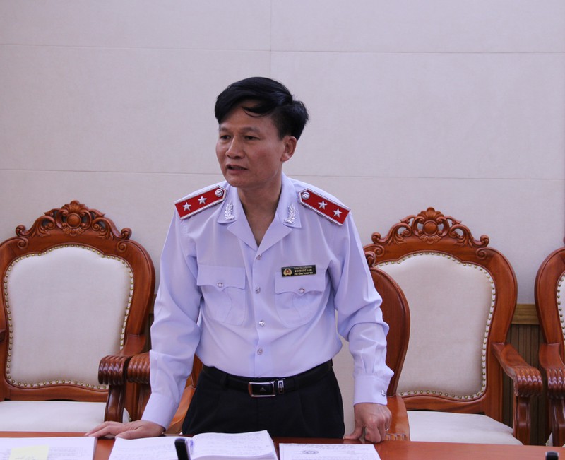 Phó Tổng Thanh tra Chính phủ Bùi Ngọc Lam phát biểu tại buổi công bố