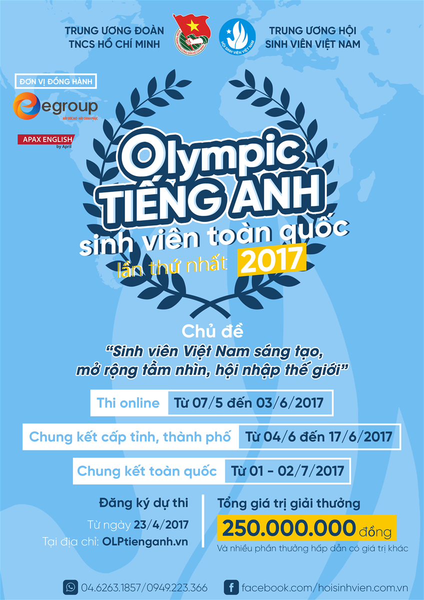 Hội thi Olympic tiếng Anh sinh viên toàn quốc lần thứ I năm 2017
