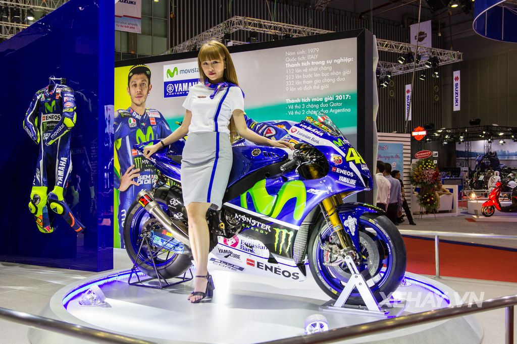 Ngôi sao Yamaha YZR-M1 kiêu hãnh trên sân khấu Triển lãm Mô tô, Xe máy Việt Nam 2017