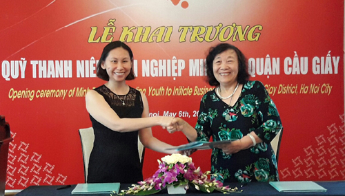 Khai trương Quỹ thanh niên khởi nghiệp Minh Trí quận Cầu Giấy