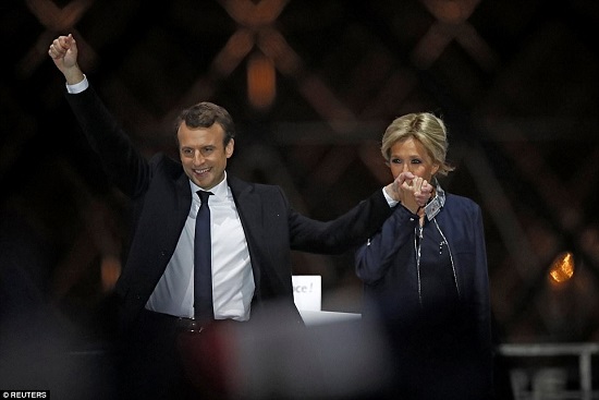 Nước Pháp ăn mừng trước chiến thắng của ông Macron