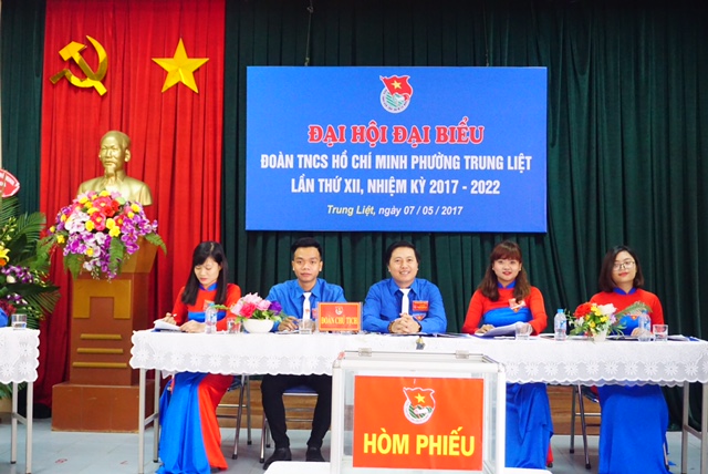 Đại hội đại biểu Đoàn TNCS Hồ Chí Minh phường Trung Liệt: “Đoàn kết - Xung kích - Sáng tạo - Hội nhập - Phát triển”