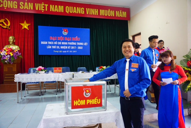 Đại hội đại biểu Đoàn TNCS Hồ Chí Minh phường Trung Liệt: “Đoàn kết - Xung kích - Sáng tạo - Hội nhập - Phát triển”