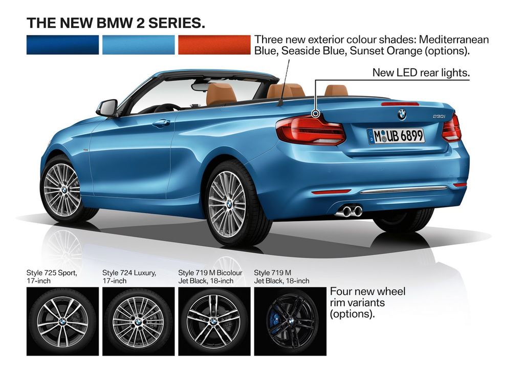 BMW 2-Series và M2 đều nhận được phiên bản nâng cấp 2018