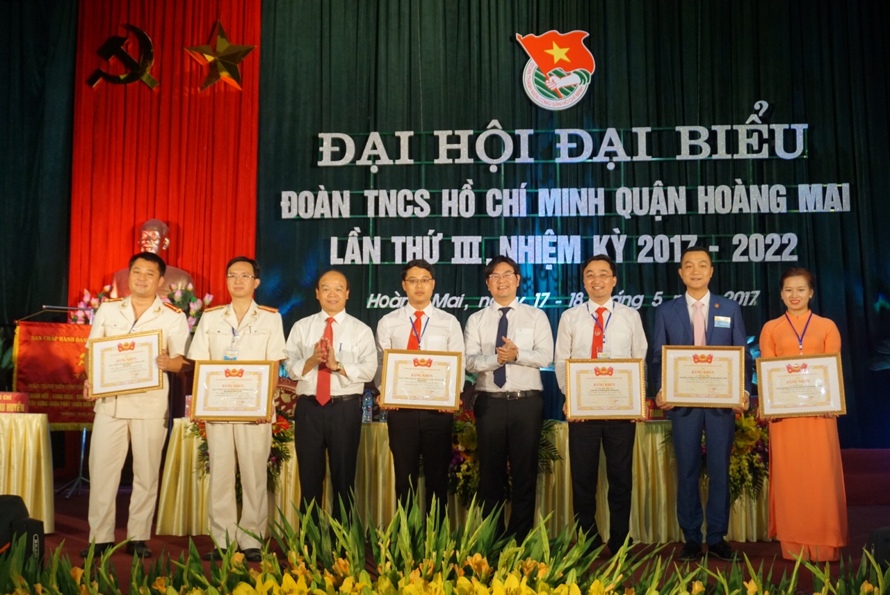 Đồng chí Nguyễn Thái Sơn tái đắc cử chức danh Bí thư Đoàn thanh niên Quận Hoàng Mai