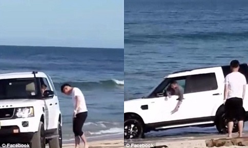 Land Rover suýt bị nhấn chìm vì chủ nhân đam mê
