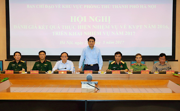 Xây dựng vững chắc khu vực phòng thủ thành phố Hà Nội