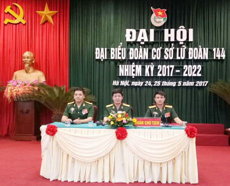 Đại hội đại biểu Đoàn cơ sở Lữ đoàn 144 nhiệm kỳ 2017-2022
