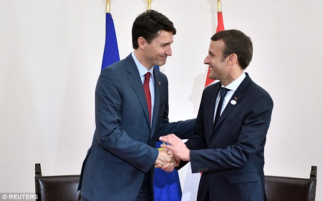 Fan “phát sốt” vì vẻ đẹp trai của Tổng thống Pháp và Thủ tướng Canada