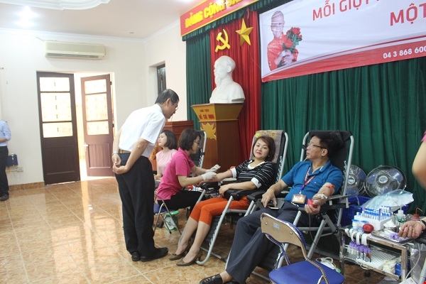 Ngày hội hiến máu của Học viện Chính trị Quốc gia Hồ Chí Minh