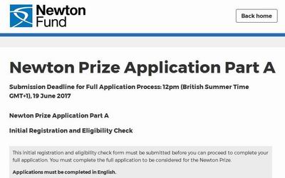 Khởi động giải thưởng Newton 2017