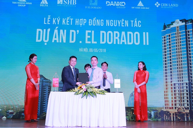 Tân Hoàng Minh ký hợp đồng nguyên tắc với SHB, Delta, Đất Xanh, Danko, Cenland