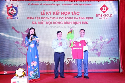 Bóng đá Bình Định có nhà tài trợ mới – Ra mắt Bình Định TMS