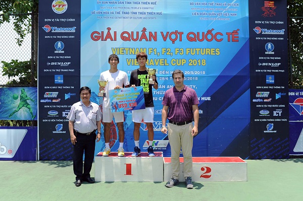 Nam Ji Sung hoàn tất cú đúp danh hiệu tại Vietnam F3 Futures –Vietravel Cup 2018