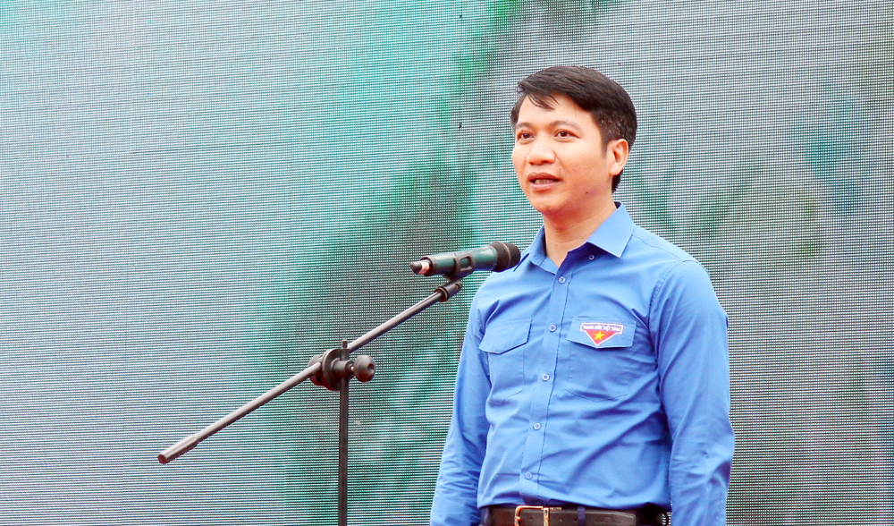 Anh Nguyễn Ngọc Lương - Bí thư BCH Trung ương Đoàn chia sẻ tại chương trình