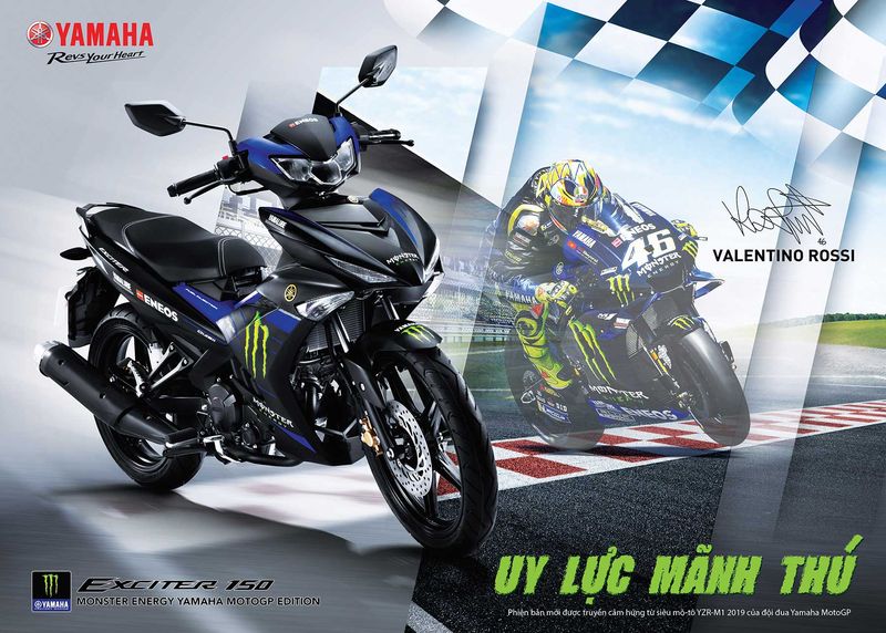 Yamaha gây bão với Exciter 150 Monster Energy, giá bán đề xuất xấp xỉ 49 triệu đồng