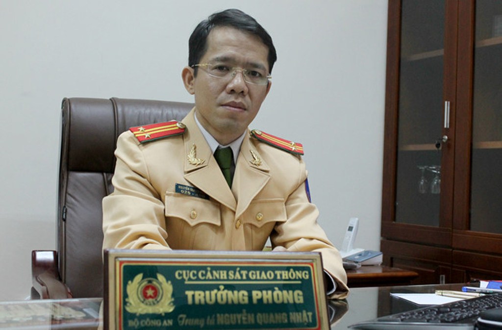 Thượng tá Nguyễn Quang Nhật, Trưởng phòng Tuyên truyền và phổ biến pháp luật về an toàn giao thông, Cục Cảnh sát giao thông