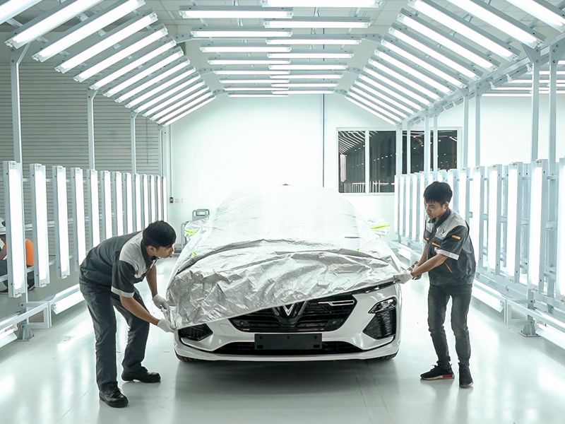 Tổ hợp nhà máy sản xuất ô tô, xe máy điện VinFast sẵn sàng cho ngày khánh thành