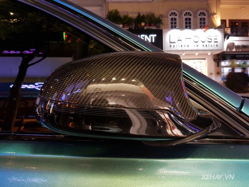 Gương xe bọc carbon thể thao