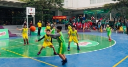 Phát động Giải bóng rổ học sinh tiểu học Hà Nội lần thứ XIII
