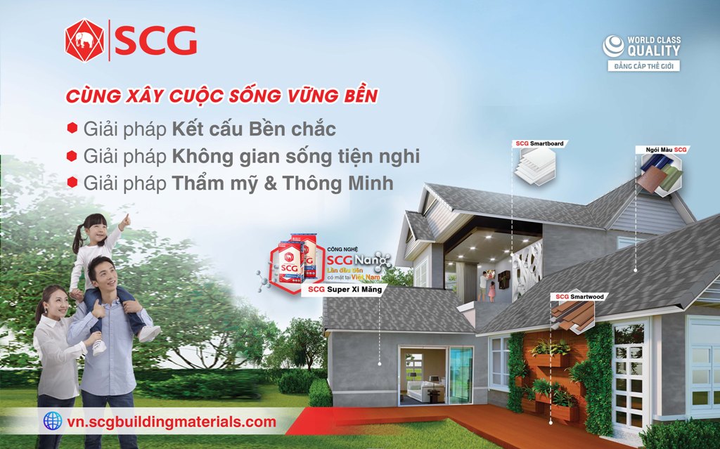 Trình làng sản phẩm SCG Super Xi măng và hàng loạt giải pháp cho không gian sống bền vững