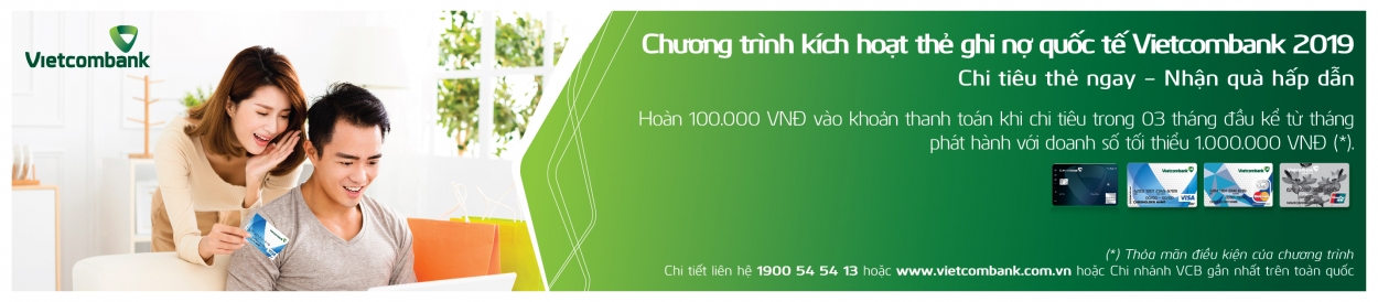 Ưu đãi hấp dẫn trong lần đầu làm thẻ ghi nợ quốc tế Vietcombank