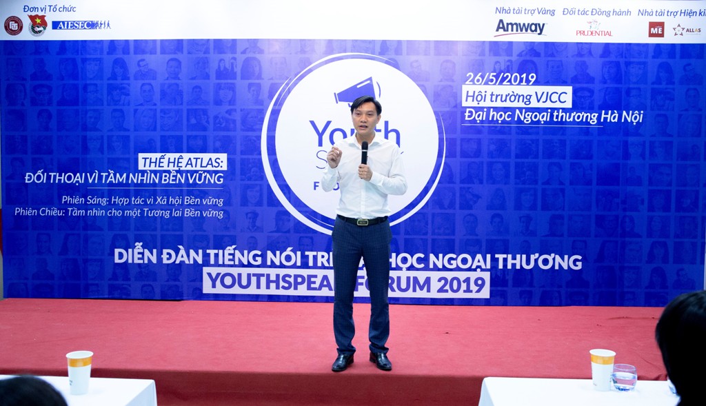 Ông Nguyễn Phương Sơn – Giám đốc Đối Ngoại Amway Việt Nam- chia sẻ về “Sự bền vững dưới góc nhìn nhà kinh doanh”