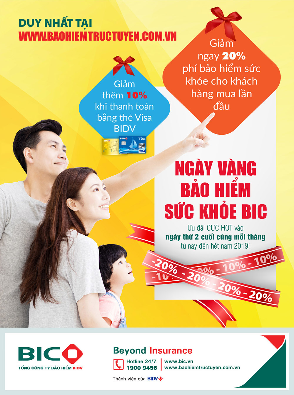 BIC ưu đãi tới 30% phí bảo hiểm sức khỏe cho khách hàng mua trực tuyến