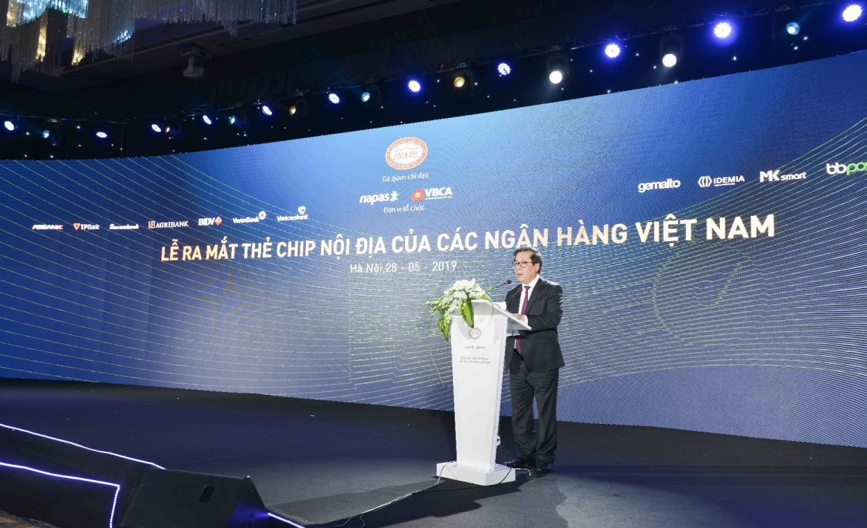 Phó Thống đốc NHNN Nguyễn Kim Anh phát biểu chỉ đạo tại sự kiện.