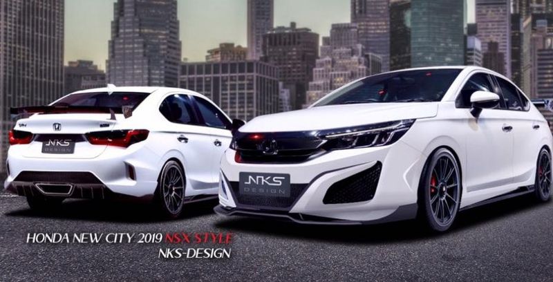 Bản độ Honda City mang phong cách NSX và Civic Type R độc đáo