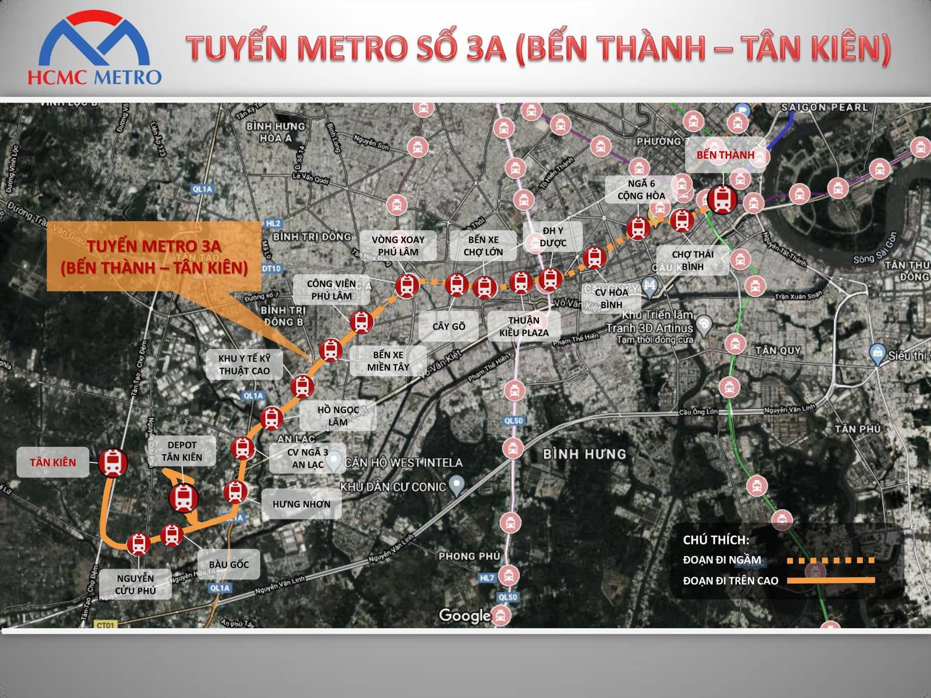 TP HCM: Đề xuất làm tuyến metro Bến Thành - Tân Kiên với số vốn 68.000 tỷ đồng