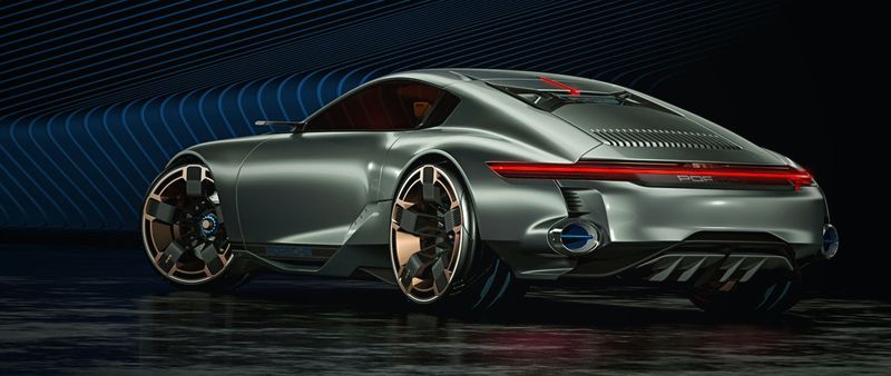 Thưởng lãm bản thiết kế Porsche 677 Cyber - Tương lai 911?