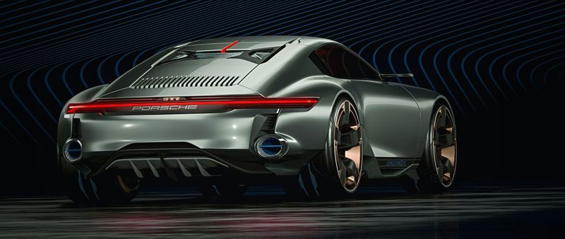 Thưởng lãm bản thiết kế Porsche 677 Cyber - Tương lai 911?