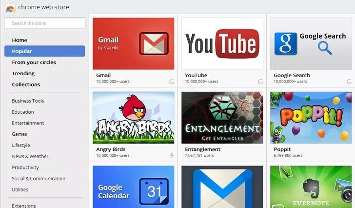 Chrome Web Store mang đến cho người dùng nhiều tính năng mở rộng hữu ích.