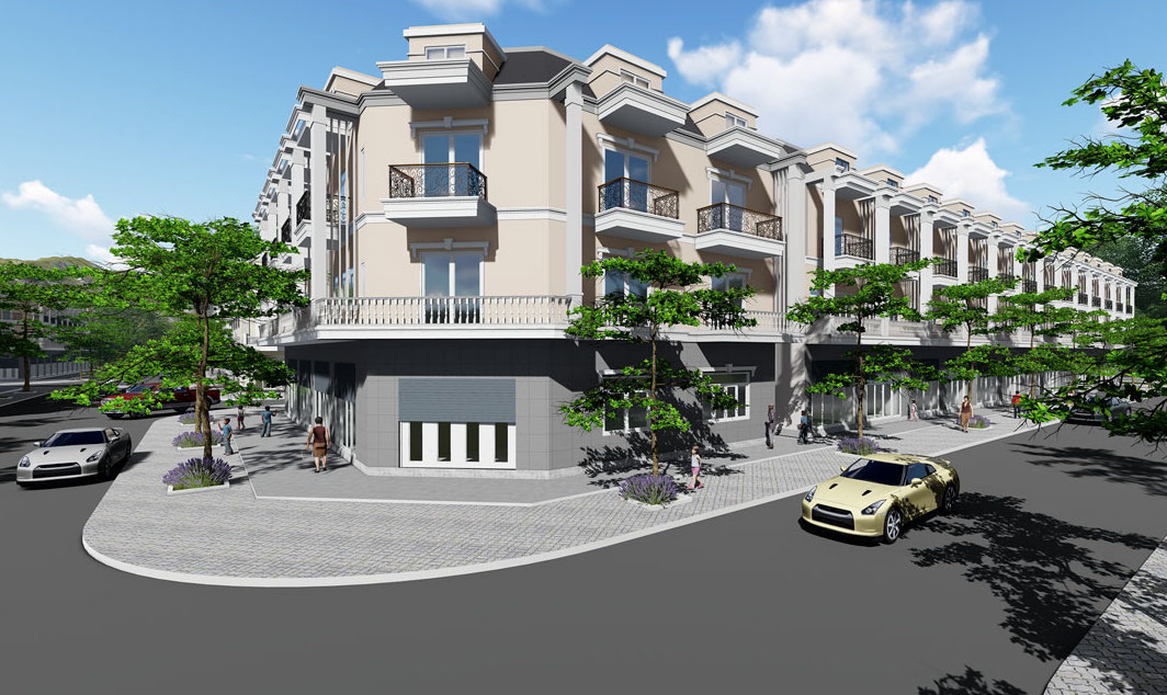 Phối cảnh dự án Việt Sing - Phú Chánh sắp được Bất động sản Hoàng Khôi Group đưa ra thị trường.