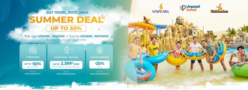 Vinpearl siêu ưu đãi đón hè 2020 với kỳ nghỉ 5 sao trọn gói chỉ từ 2.399.000 đồng