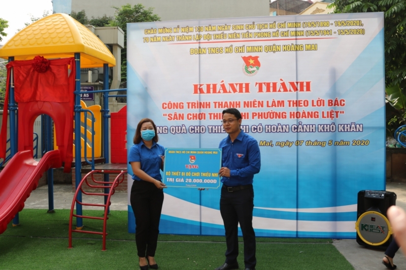 Công trình được xây dựng sẽ mang đến cho các em thiếu nhi khu vui chơi lý thú
