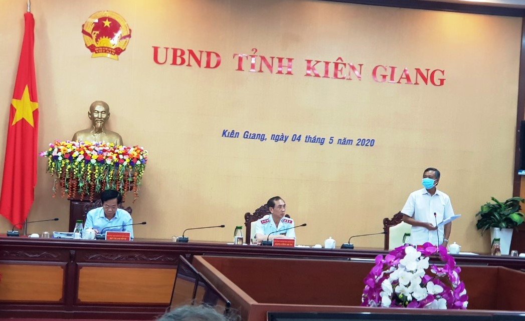 Chủ tịch UBND tỉnh Kiên Giang Phạm Vũ Hồng phát biểu tại buổi công bố Kết luận thanh tra