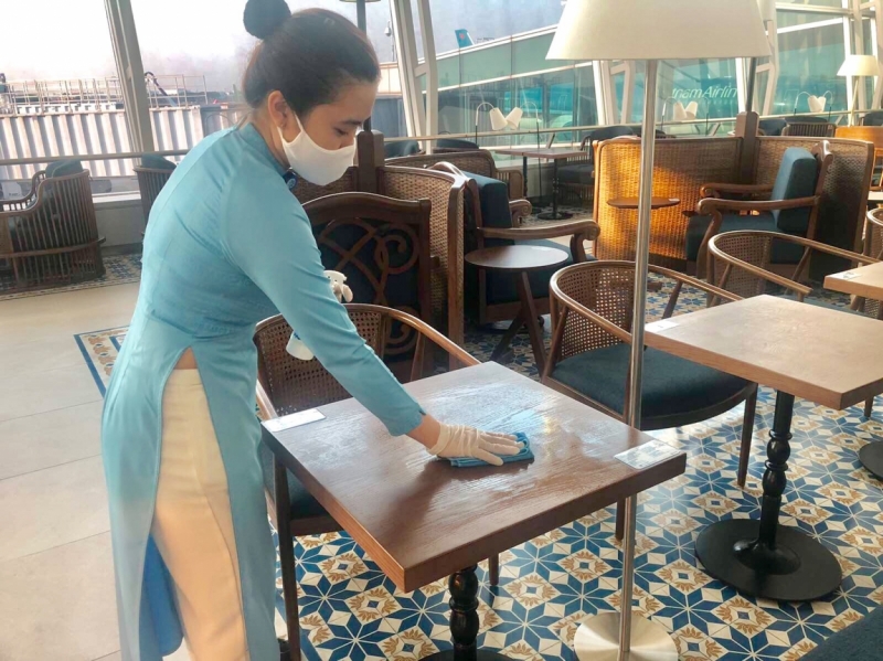 Các trang thiết bị được thường xuyên vệ sinh, xịt khử khuẩn