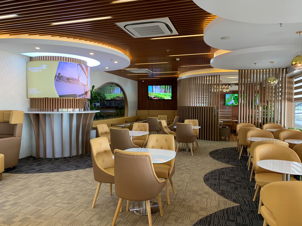 Khai trương phòng chờ Vietcombank Priority Lounge tại Sân bay quốc tế Nội Bài